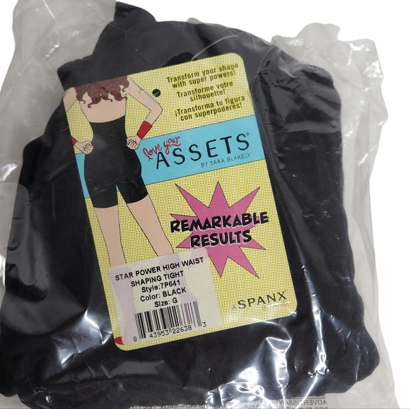 SPANX Assets Star Power High Waist Shaping Short Tights - Picture 2 of 7